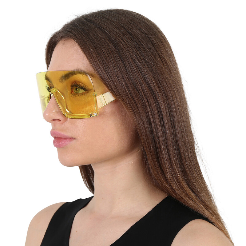 Gucci Yellow Shield Ladies Sunglasses GG1631S 009 99 889652471402