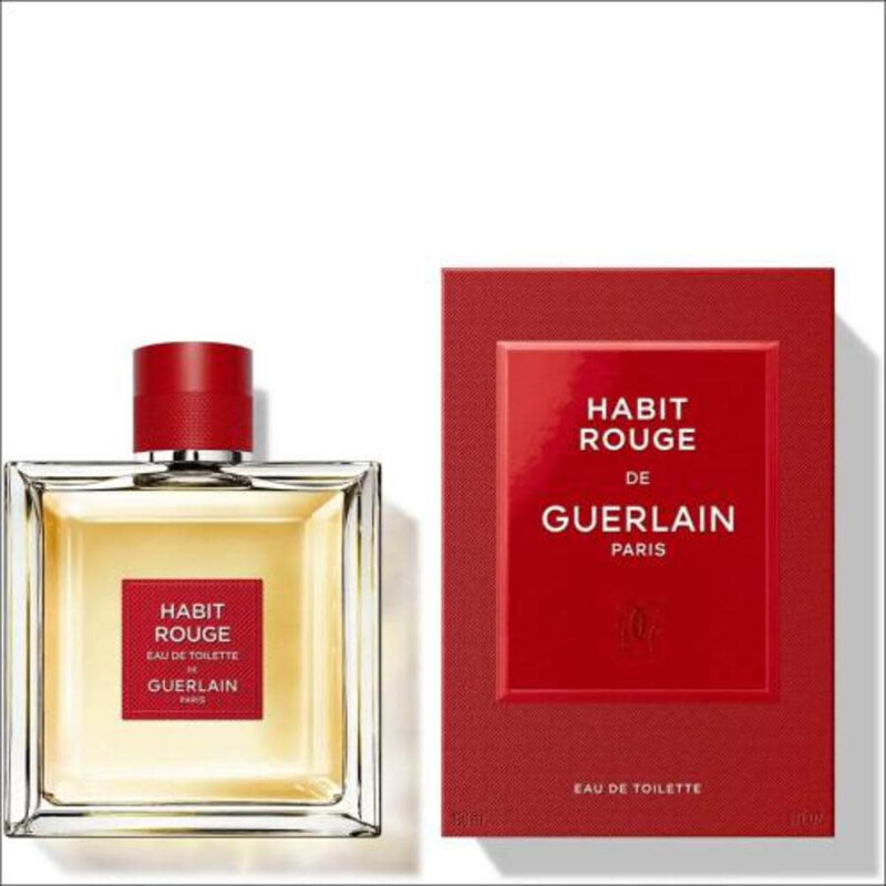 Guerlain Men's Habit Rouge EDT Spray 5 oz Fragrances 3346470304833