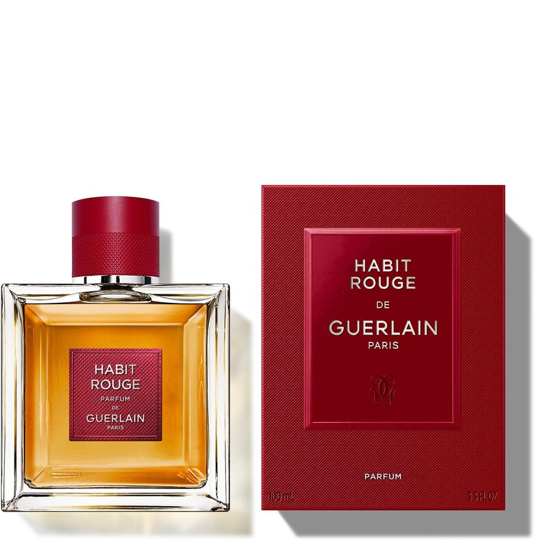 Guerlain Men's Habit Rouge Parfum 3.3 oz Fragrances 3346470305212