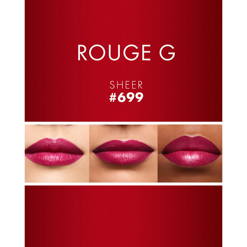 Guerlain Rouge G Sheer Shine Lipstick Shade 699 Magento 0.12oz/3.5
