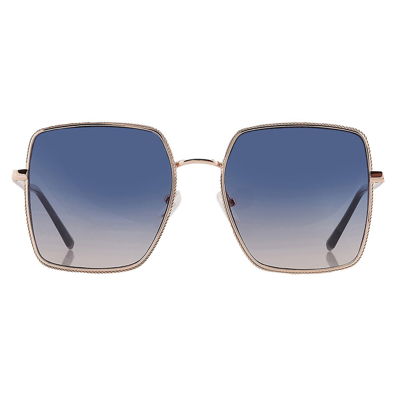 Square Factory Guess Factory Blue Gradient Square Ladies Sunglasses GF0419 28W 58 ...