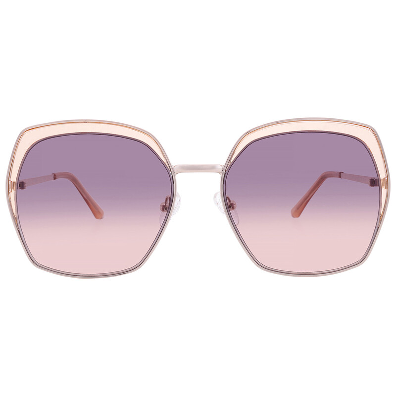 Guess Factory Brown Gradient Butterfly Ladies Sunglasses GF0410
