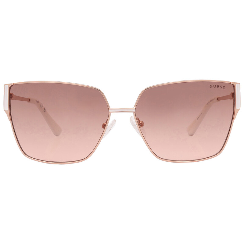 Guess Factory Brown Gradient Butterfly Ladies Sunglasses GF6158