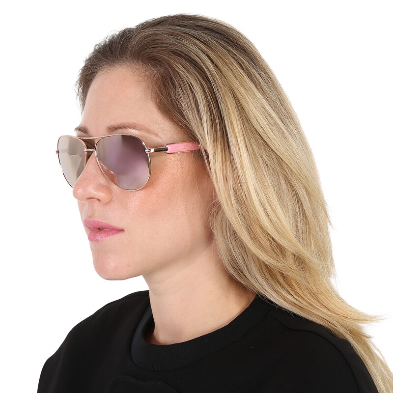 Guess Women’s Vintage Round Metal Pilot Sunglasses – Pink Mirrored New with Case s-l400.jpg main image 4