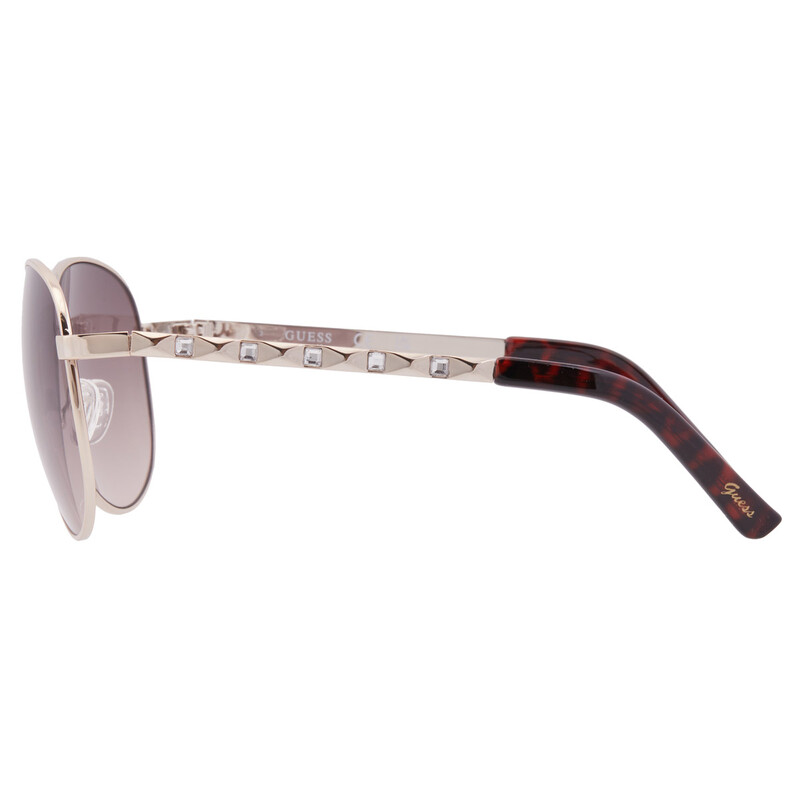 NWT Guess Factory GF0408-32F 61mm New Sunglasses Guess Factory Grey Pilot Ladies Sunglasses GF0408 32F 61  main image 3