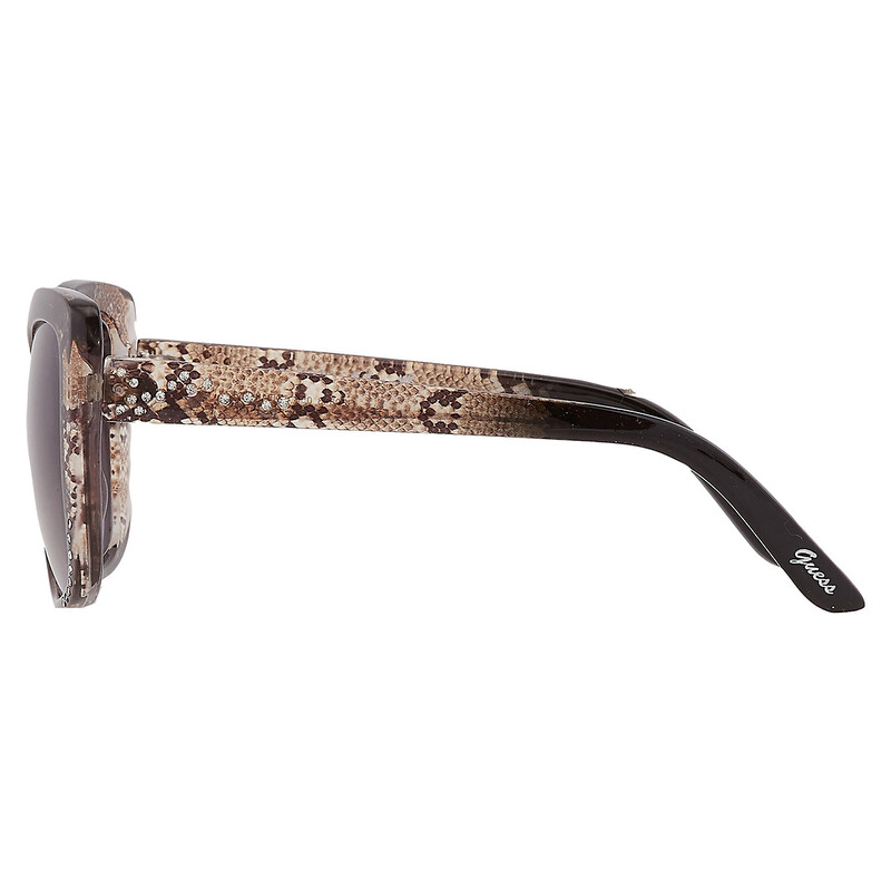 Guess Factory Smoke Gradient Butterfly Sunglasses with Silver Accents Guess Factory Smoke Gradient Butterfly Ladies Sunglasses  main image 4