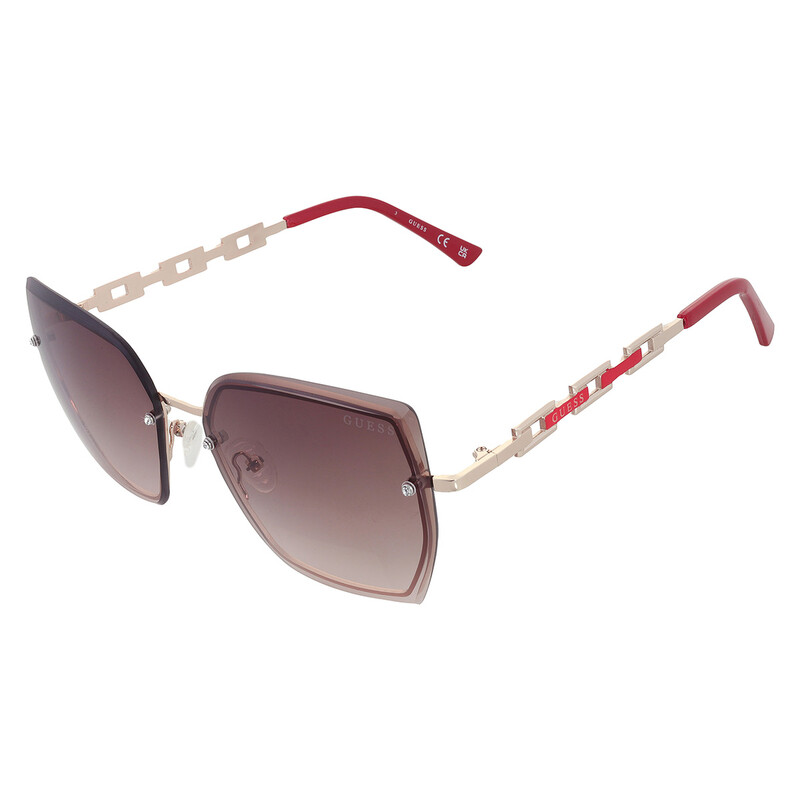 ＧＵＥＳＳ GUESS EYEWEAR Óculos De Sol Quadrado Com Ponte Dupla | Dourado