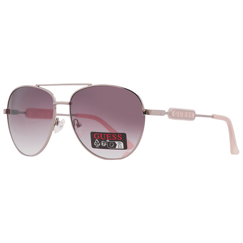 New Original GUESS Aviator Sunglasses GO00001 Double Bridge Pink Metal Acetate New Original GUESS Aviator Sunglasses GO00001 Double Bridge  main image 4