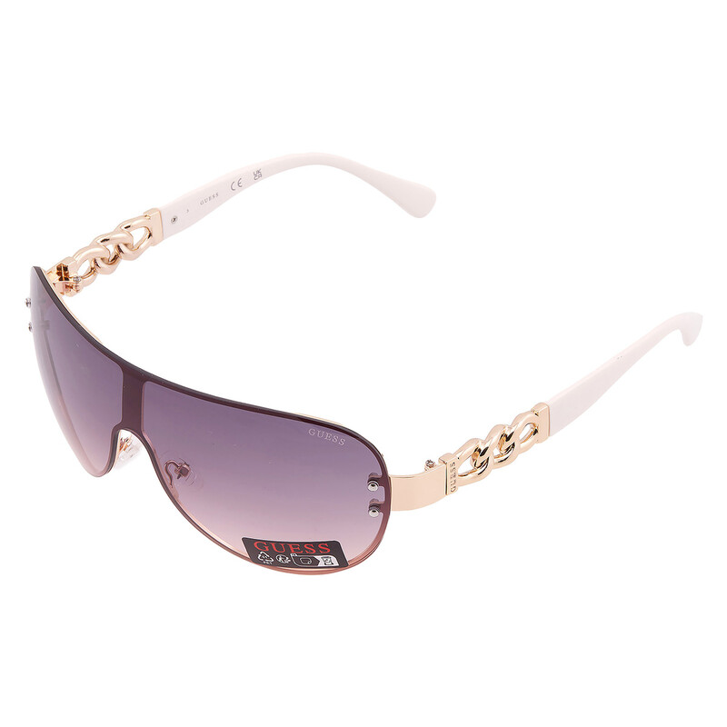 Guess Factory Smoke Gradient Shield Ladies Sunglasses 