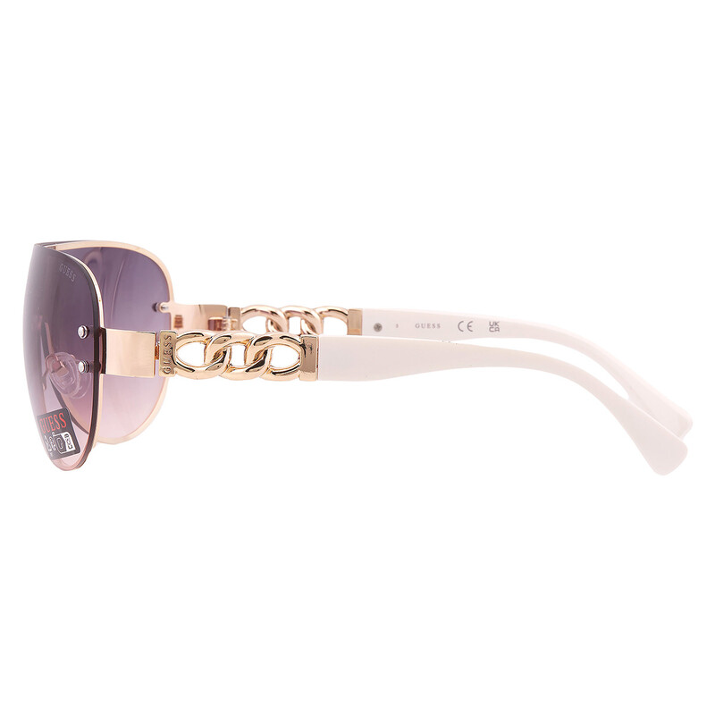 NEW Guess Women\'s Gradient Pink to Purple Sunglasses with Gold GO00037 32B 00 Guess Factory Smoke Gradient Shield Ladies Sunglasses  main image 3