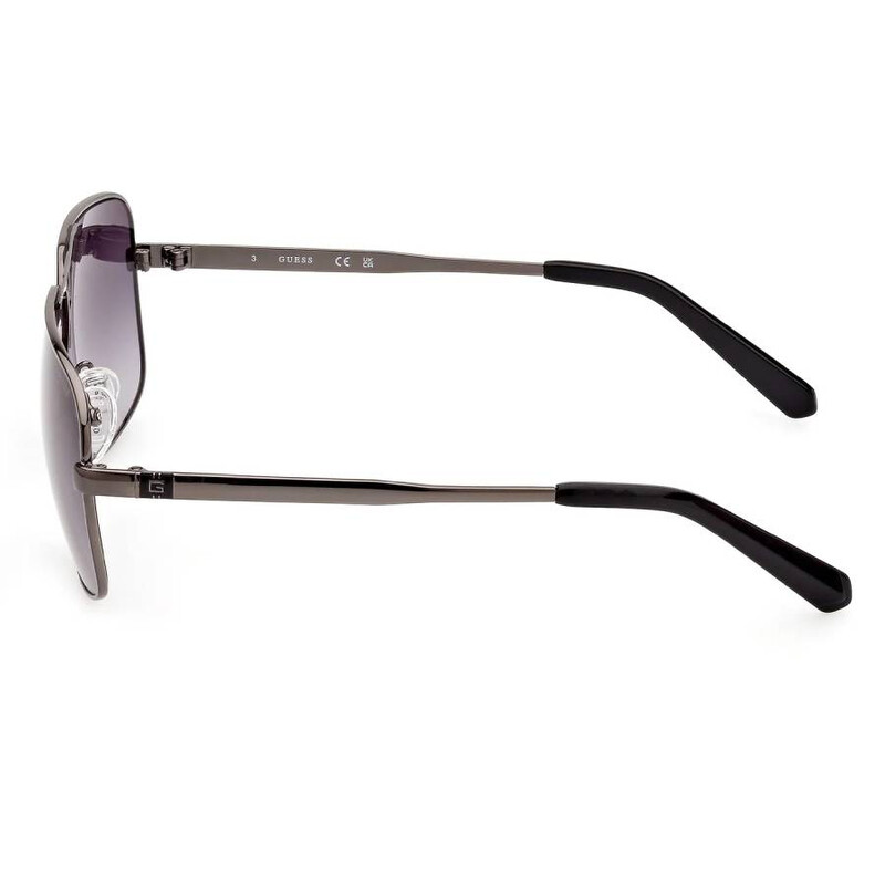 NWT Guess GU00070-08B Gunmetal Rectangle 61mm Sunglasses Guess GU00070 08B gunmetal 61/11/140 Men main image 2