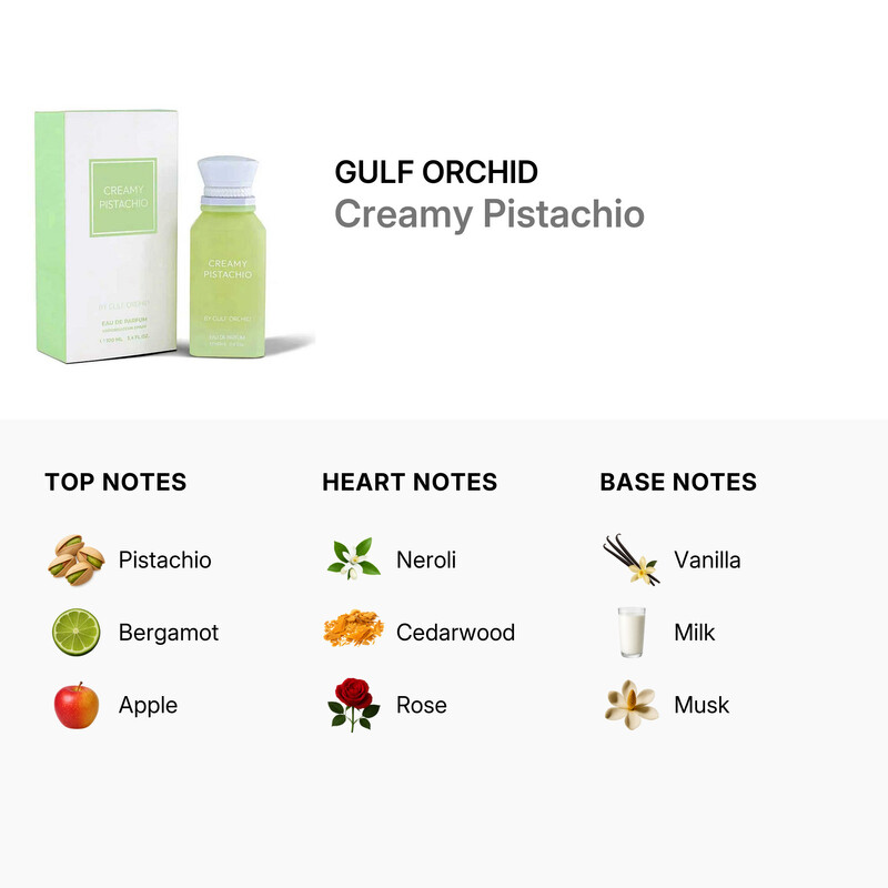 Gulf Orchid Unisex Creamy Pistachio EDP Spray 3.4 oz Fragrances