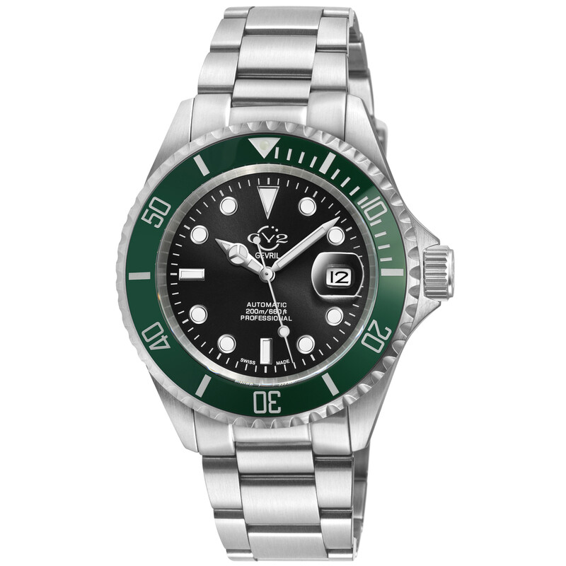 Gv2 By Gevril Liguria Automatic Black Dial Men's Watch 42149