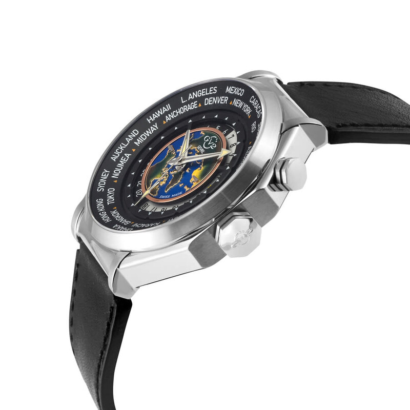 ジョイクラマーMG② Gv2 By Gevril Marchese Quartz Black Dial Men's Watch 42432