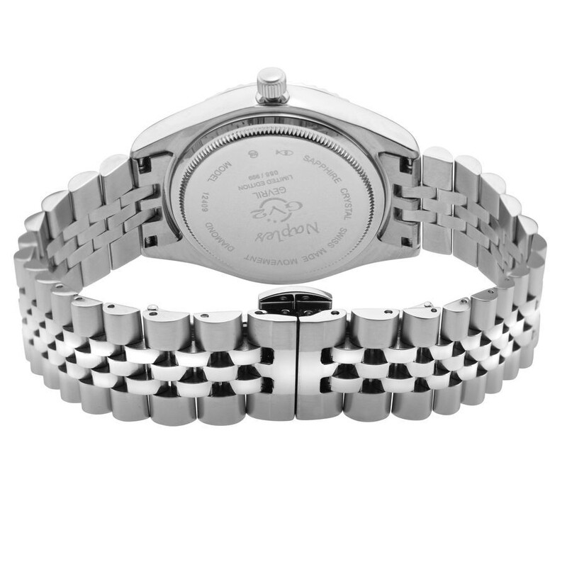 Gv2 By Gevril Naples Quartz Diamond Mother of Pearl Dial Ladies