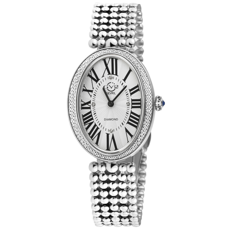 その他 gawao Gv2 By Gevril Piazza Navona White Dial Ladies Watch 14800B