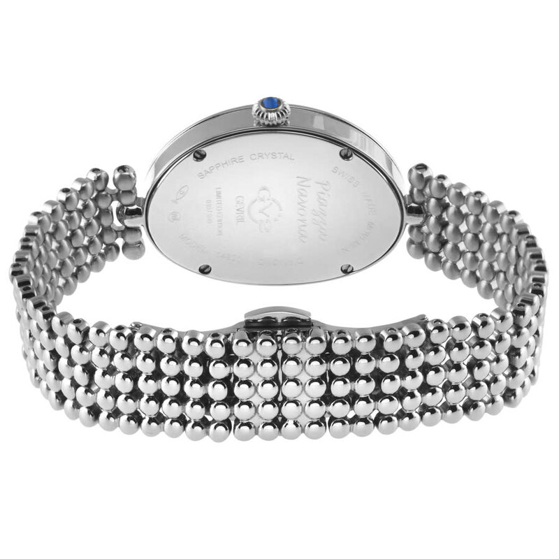 Gv2 By Gevril Piazza Navona White Dial Ladies Watch 14800B