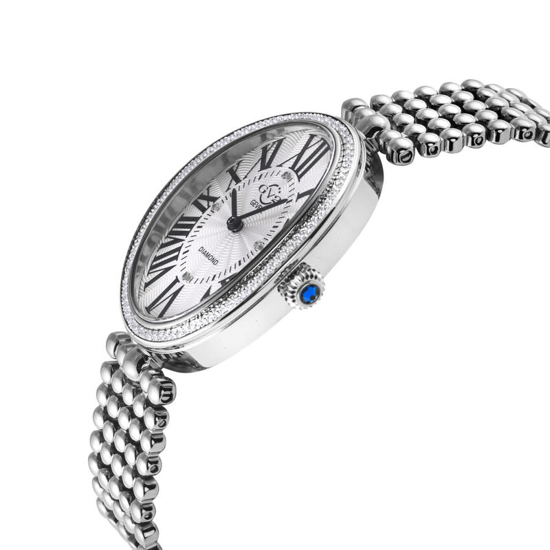 その他 gawao Gv2 By Gevril Piazza Navona White Dial Ladies Watch 14800B