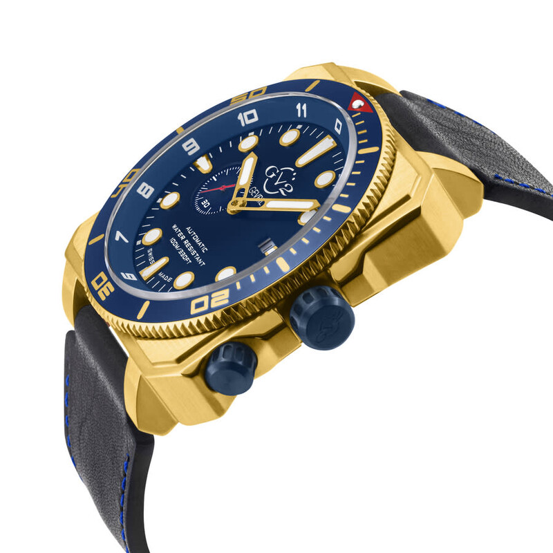 Gv2 By Gevril Xo Submarine Blue Dial Men's Watch 4565 840840148698