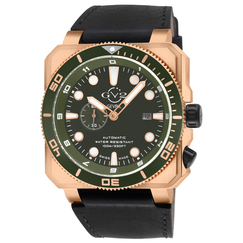Gv2 By Gevril Xo Submarine Green Dial Men's Watch 4563