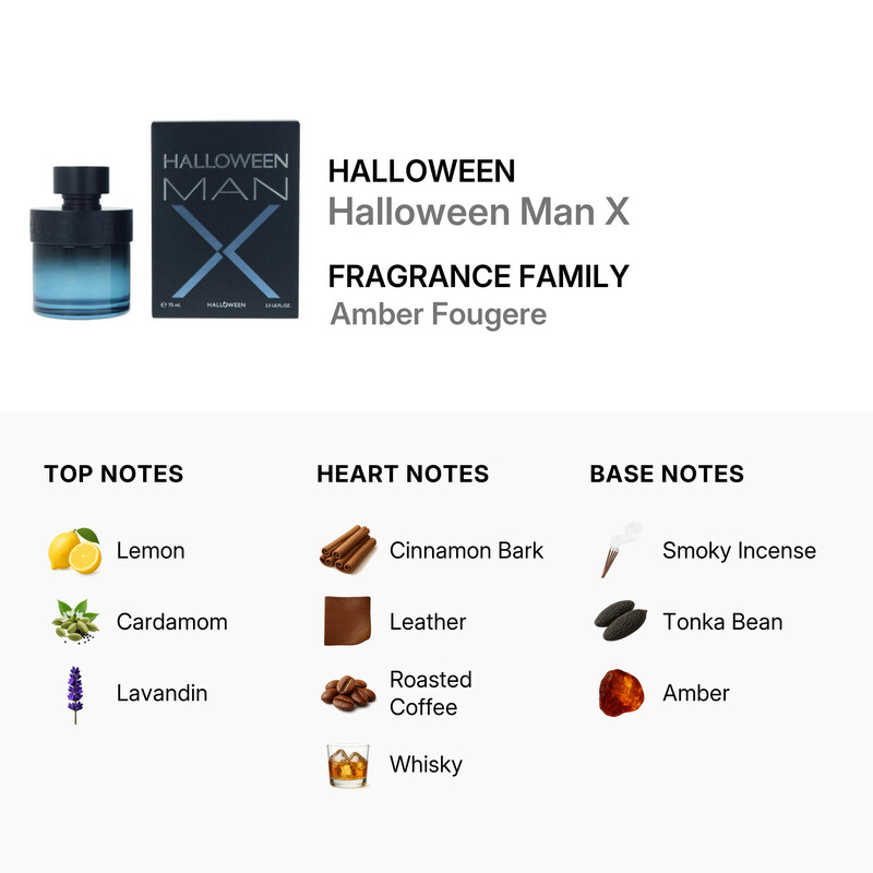 Halloween Men's Man X EDT Spray 2.5 oz Fragrances 8431754006048