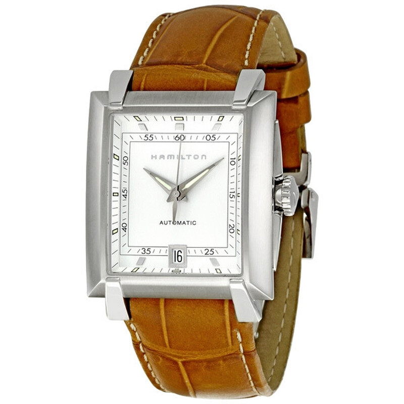 HAMILTON  トレント Hamilton American Classic Trent White Dial Brown Leather Strap