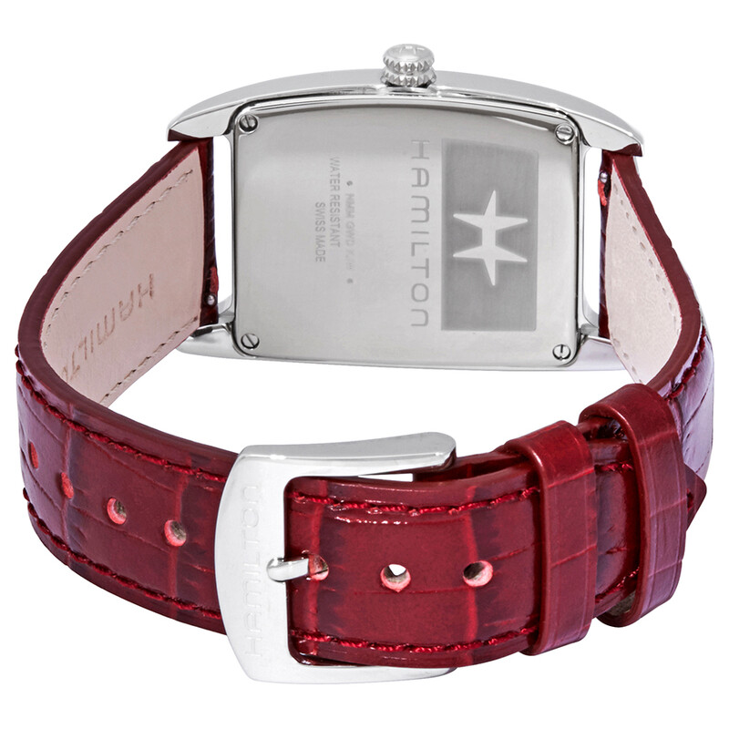 Hamilton Red Led Watch Hamilton Boulton Silver Dial Red Leather Ladies Watch H13421811 ...