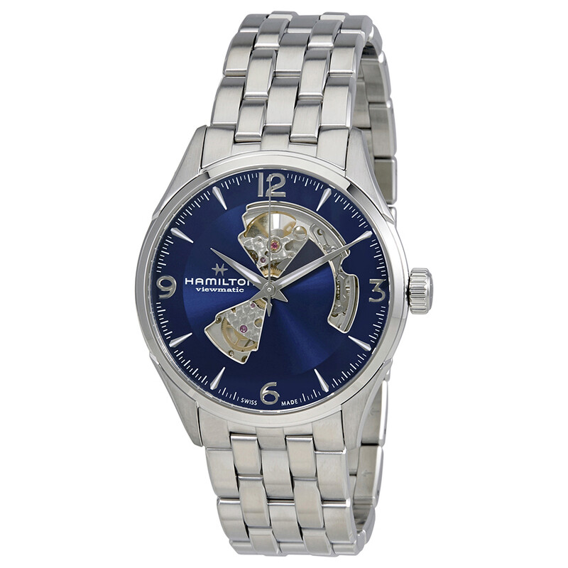Hamilton Jazzmaster Automatic Open Heart Blue Dial Men's Watch