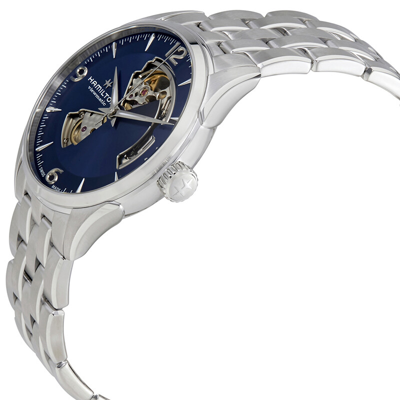 Hamilton Jazzmaster Automatic Open Heart Blue Dial Men's Watch