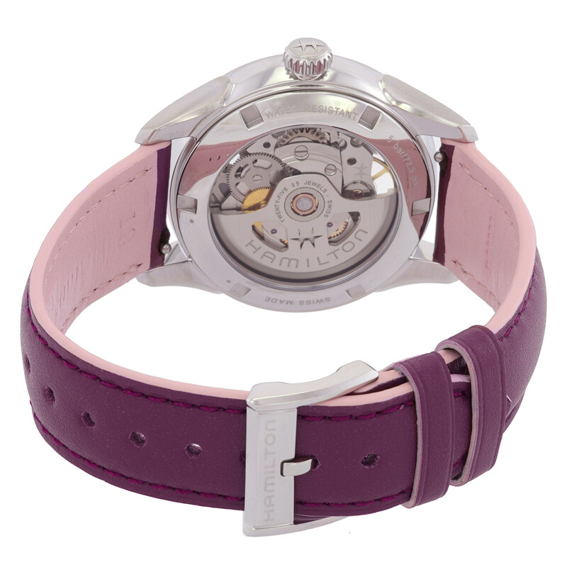 Hamilton Jazzmaster Skeleton Automatic Pink Dial Ladies Watch