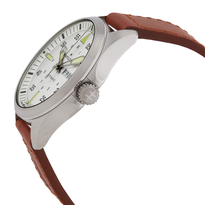 Hamilton Khaki Aviation Automatic Silver Dial Men's Watch