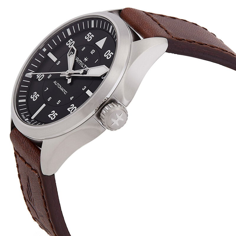 Hamilton Khaki Aviation Pilot Automatic Black Dial Watch H76305530