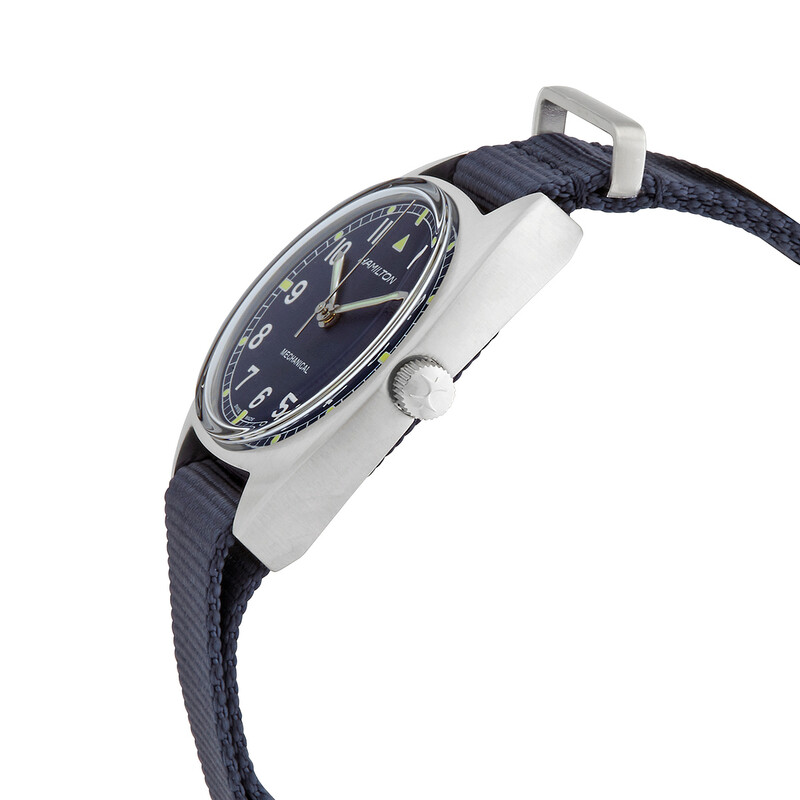Hamilton Khaki Aviation Pilot Pioneer Hand Wind Blue Dial Men's
