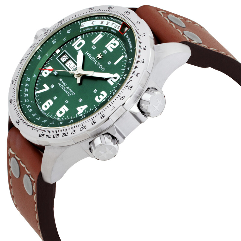 Hamilton Khaki Aviation X-Wind Lefty Automatic Green Dial Men's