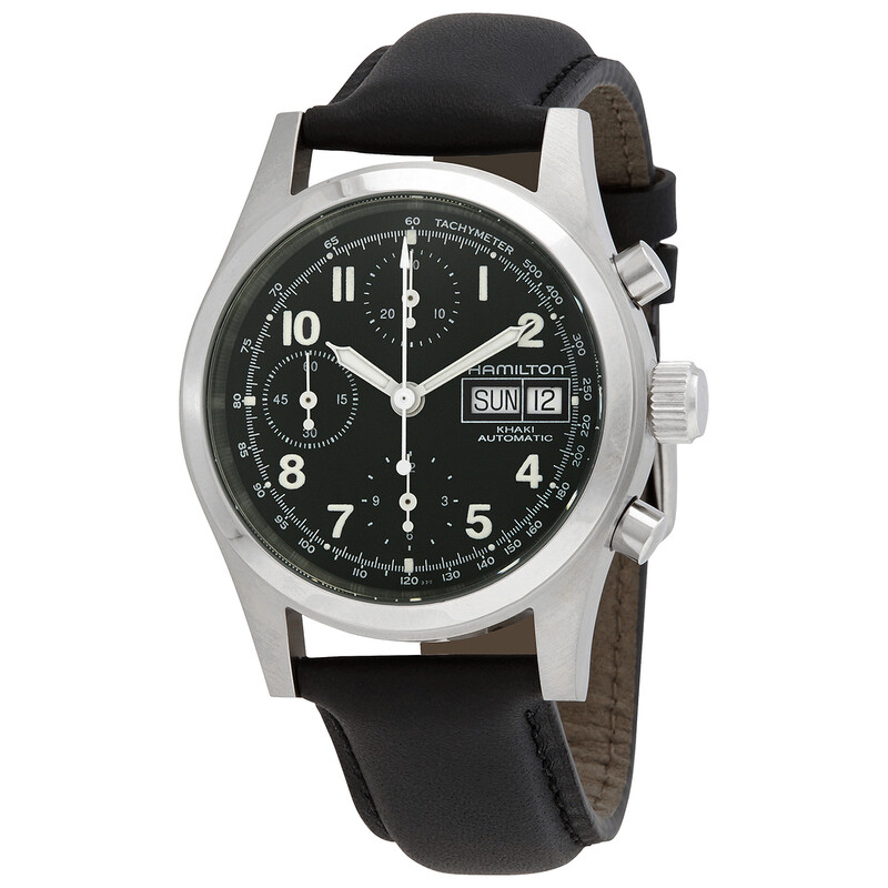 Hamilton Khaki Field Automatic Chronograph Black Dial Watch