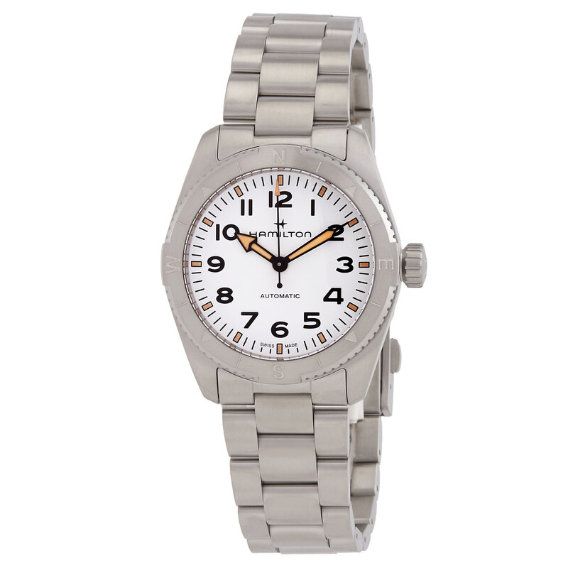 【ジャンク】HAMILTON 自動巻き時計 ホワイト文字盤 Hamilton Khaki Field Expedition Auto White Dial Watch H70225110