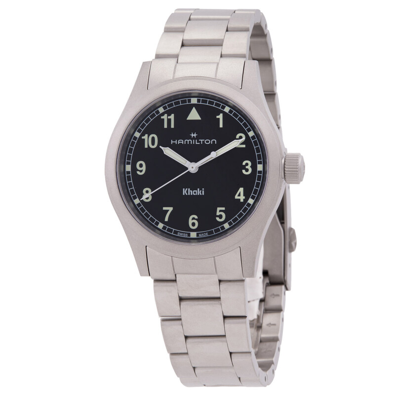 HAMILTONハミルトンKhaki6309 アクション クォーツQUARTZ Hamilton Khaki Field Quartz Black Dial Watch H69401130