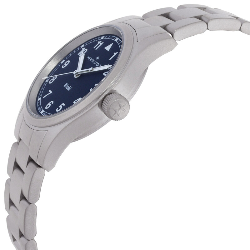 NWT Hamilton Khaki Field Quartz Blue Dial Ladies Watch hamilton-khaki-field-quartz-  main image 2