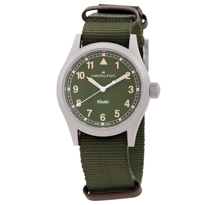 Hamilton Khaki Field Quartz Green Dial Watch H69401960