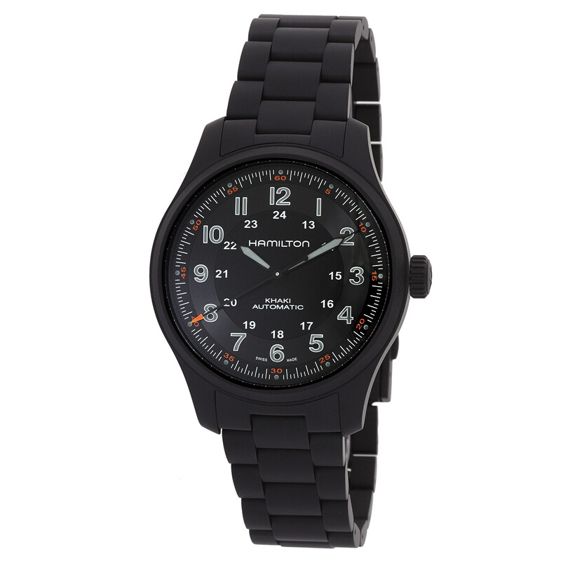 Hamilton Khaki Field Titanium Automatic Black Dial Men's Watch