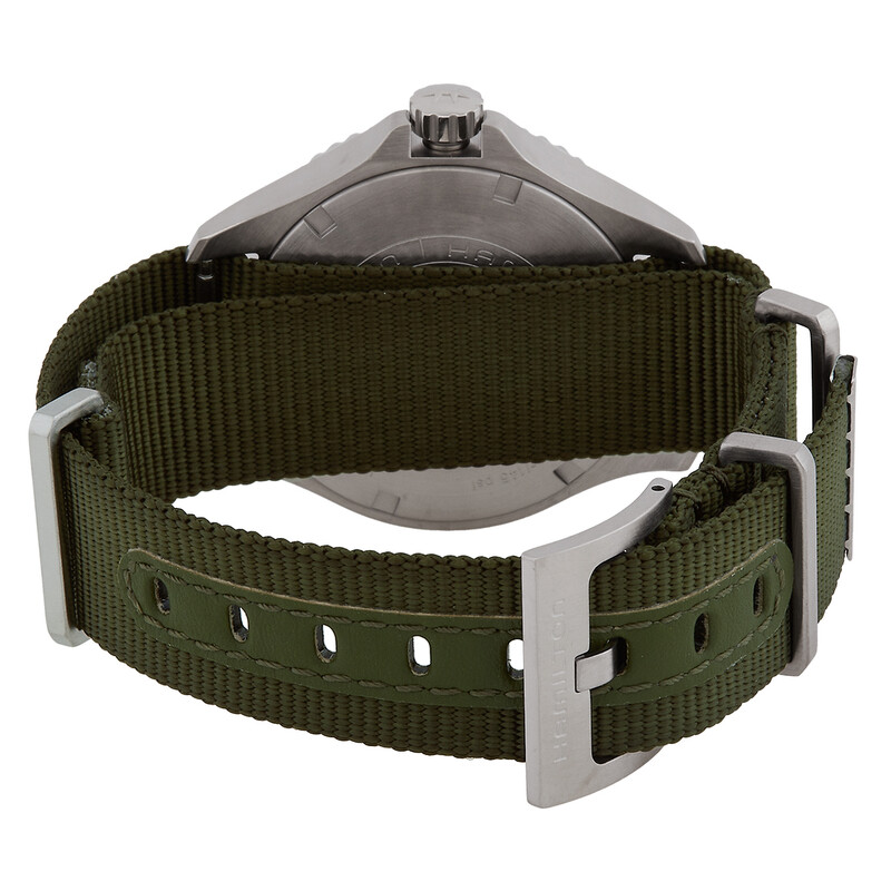 Hamilton Khaki Navy Scuba Quartz Green Dial Watch H82241961