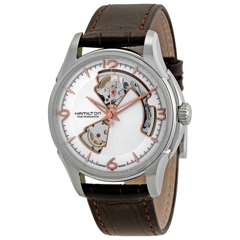Hamilton Men's Jazzmaster Open Heart Watch H32565555 7640127750261