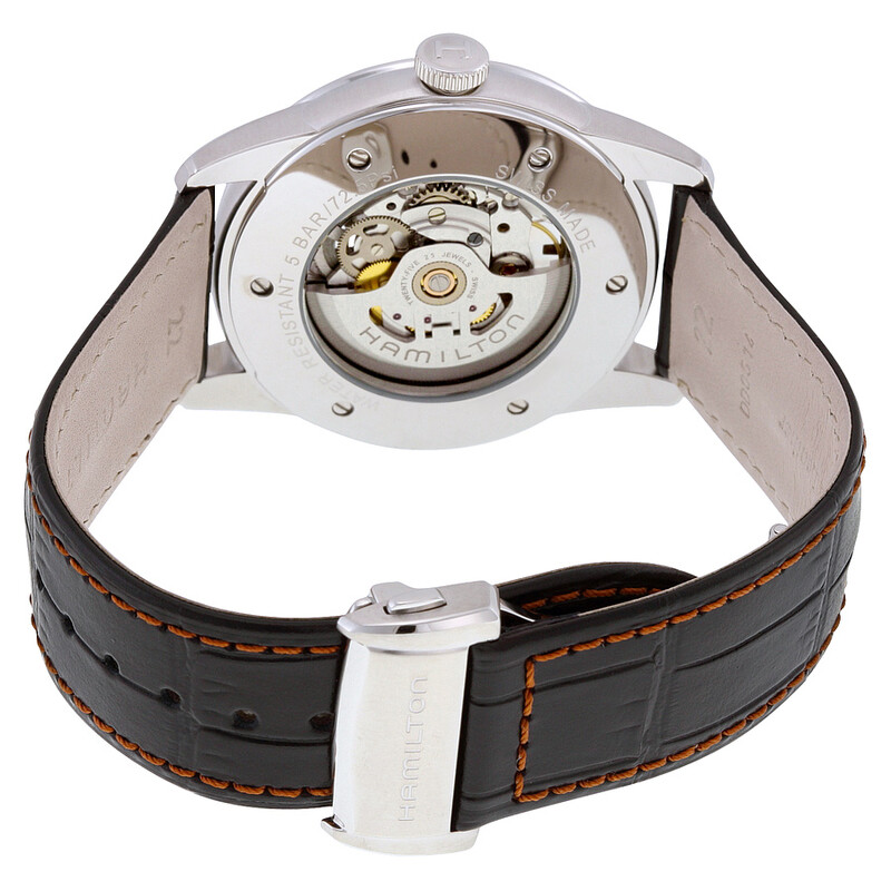 Hamilton Railroad Automatic Black Skeleton Dial Men's Watch