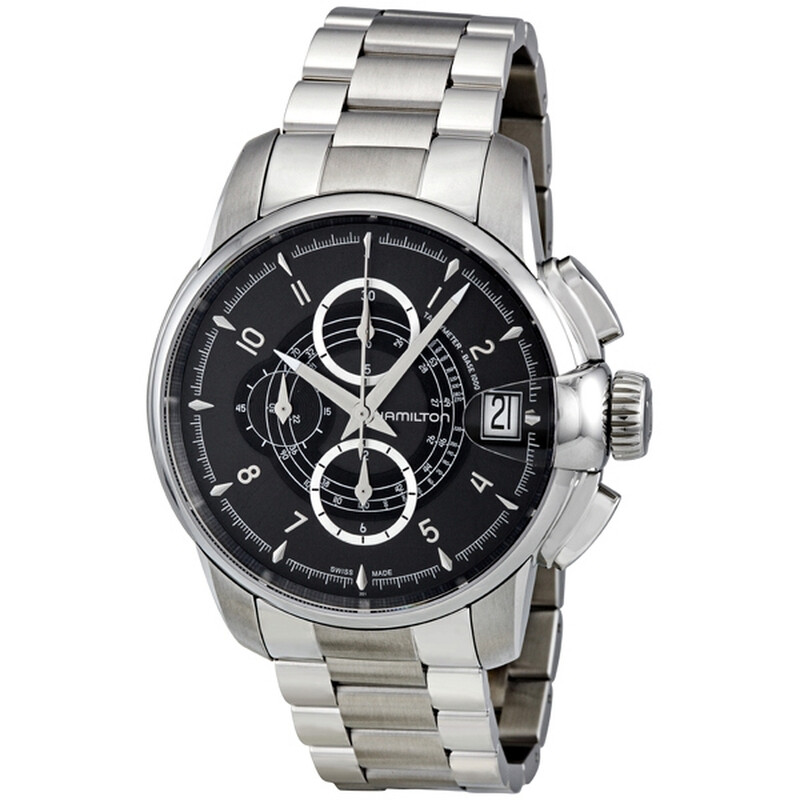 Hamilton Timeless Classic Railroad Black Dial Chronograph