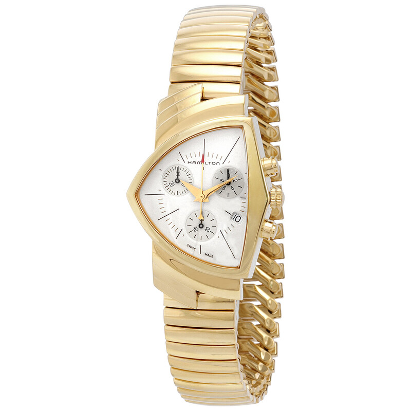 Hamilton Ventura Chronograph Quartz Silver Dial Men's Watch
