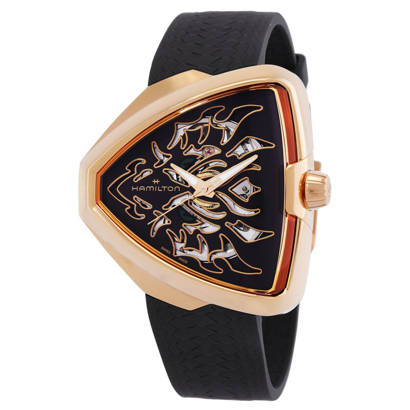 Hamilton Ventura Elvis80 Skeleton Dragon Automatic Black Dial
