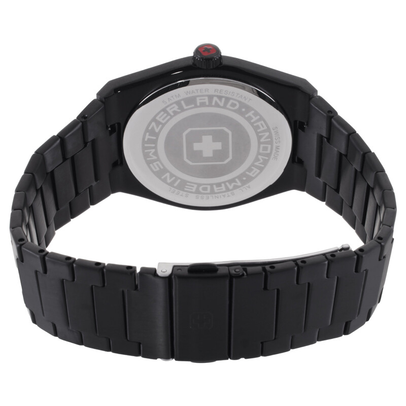 ジャザサイズ　ハートロゴタンク Hanowa Goms Quartz Black Dial Men's Watch HAWGH0002530