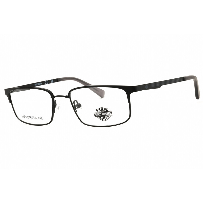 Harley Davidson Men's Black Rectangular Eyeglass Frames HD0142T ...
