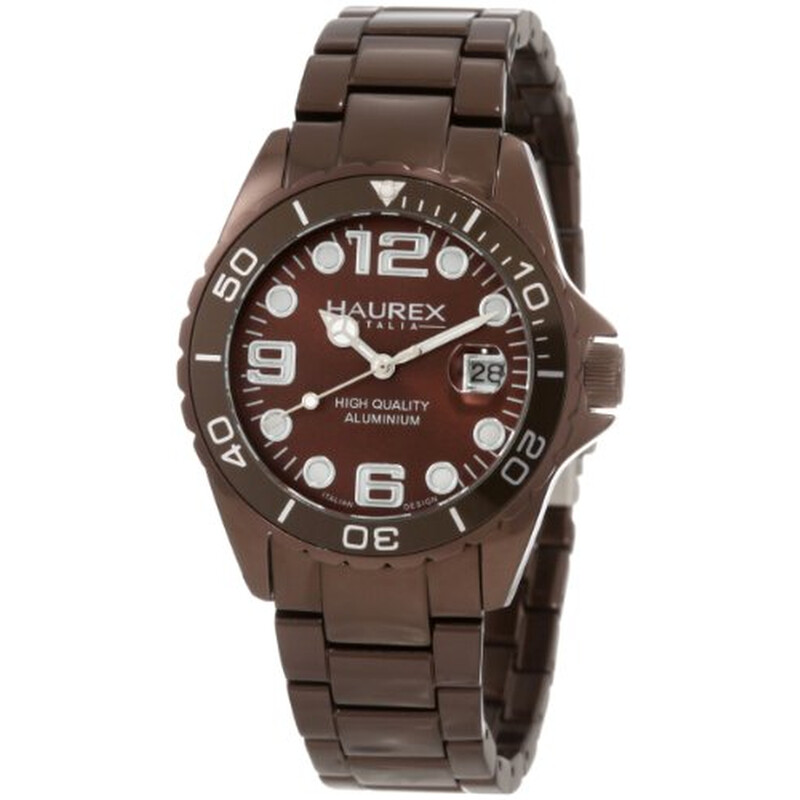 Haurex Italy Ink Brown Aluminum Ladies Watch 7K374DM1