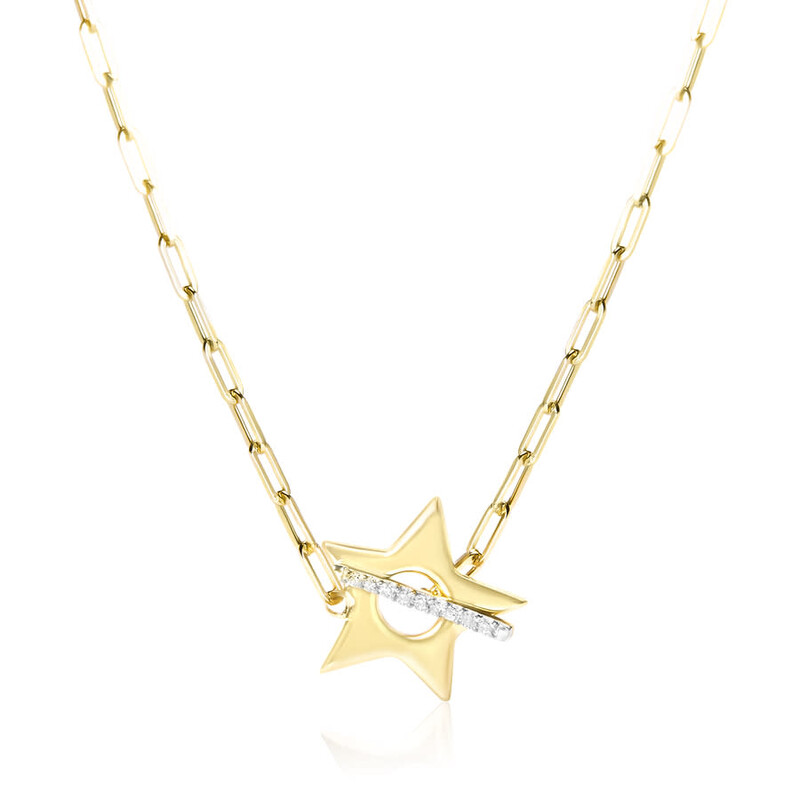 Haus Of Brilliance 18K Yellow Gold Plated Sterling Silver Diamond